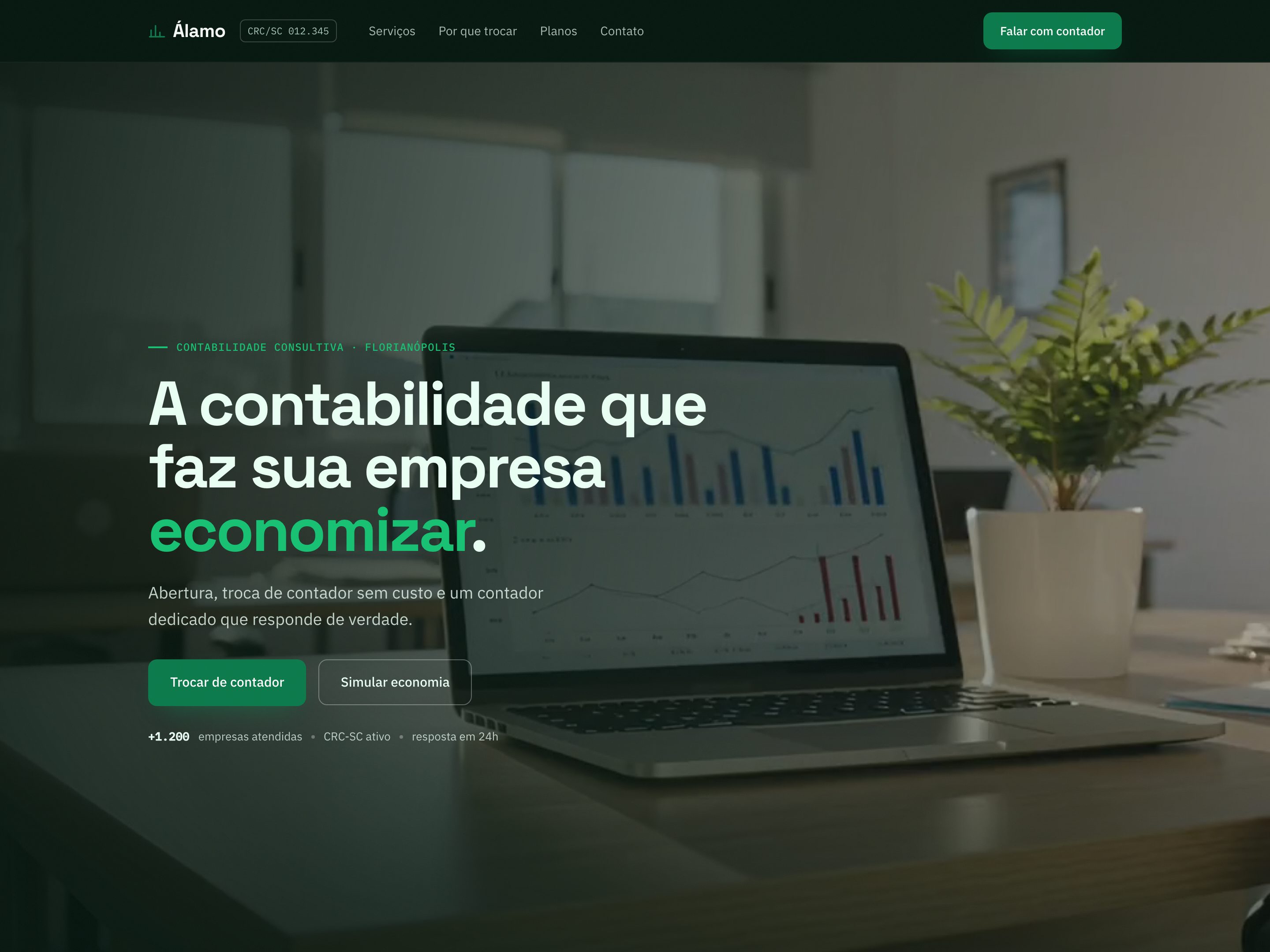 Preview do template Contabilidade Consultiva