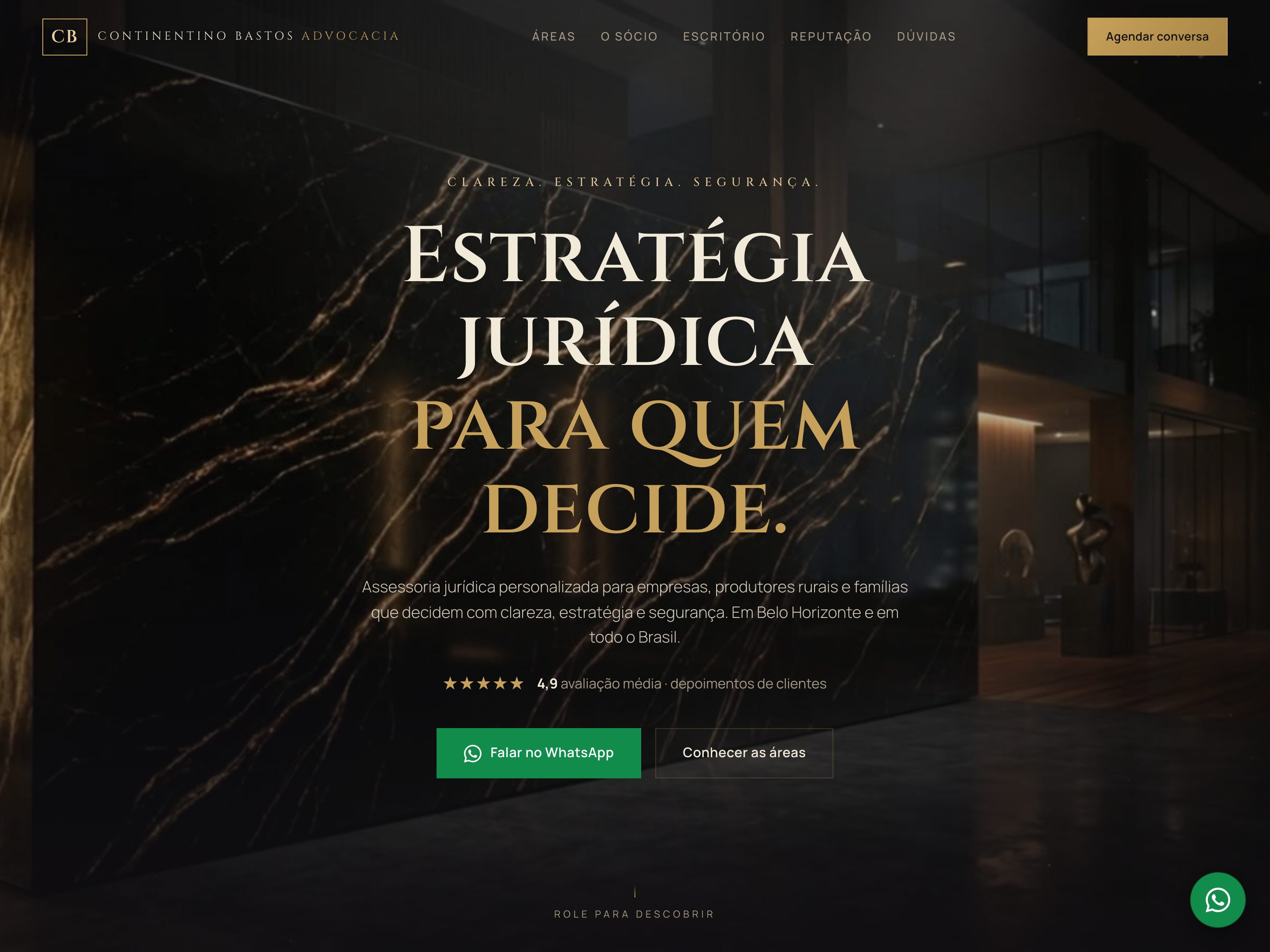 Preview do template Advocacia Empresarial