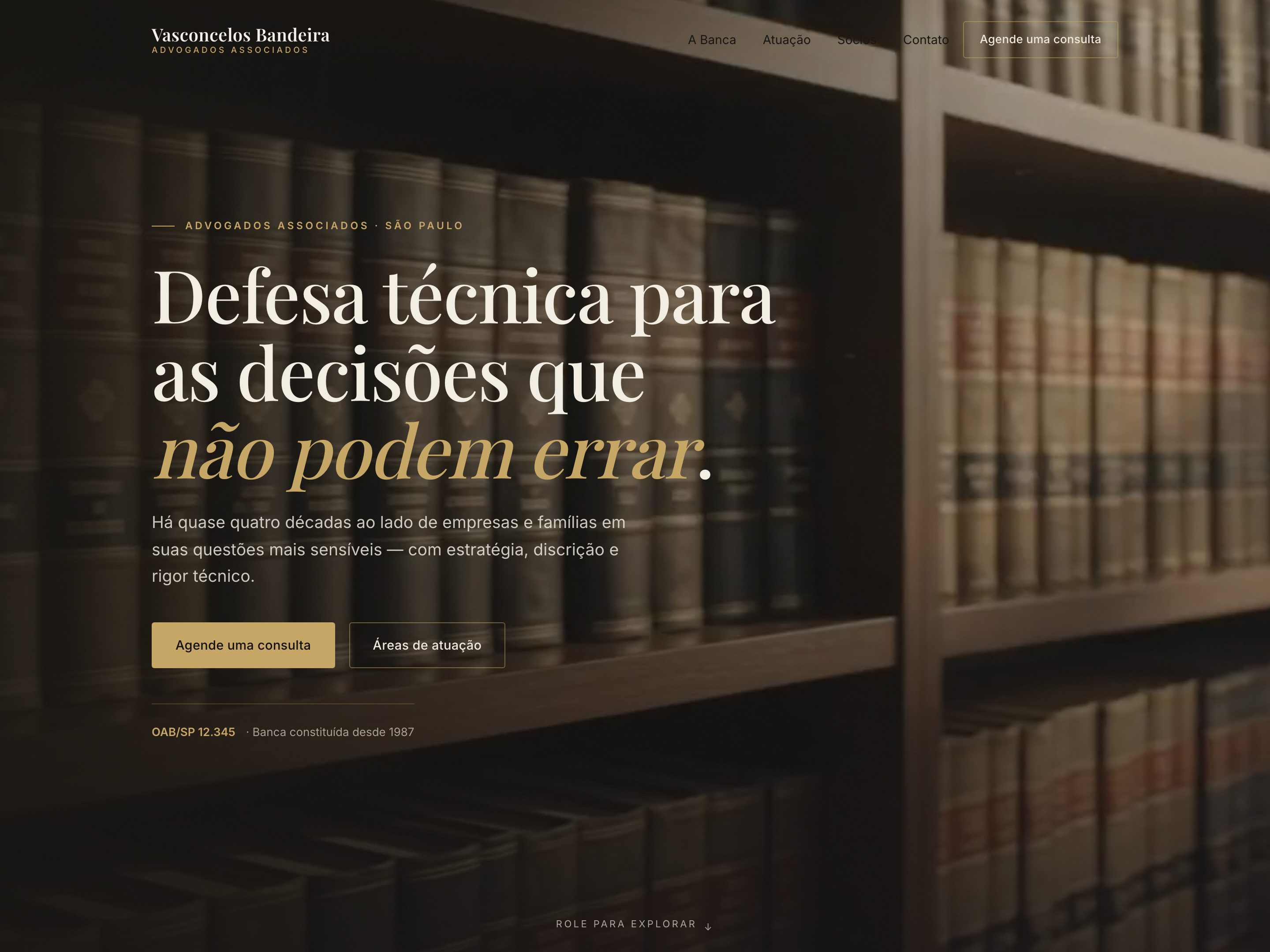 Preview do template Banca de Advogados Associados